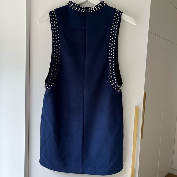 faux Suede Studded mini dress - Picture 6 of 11